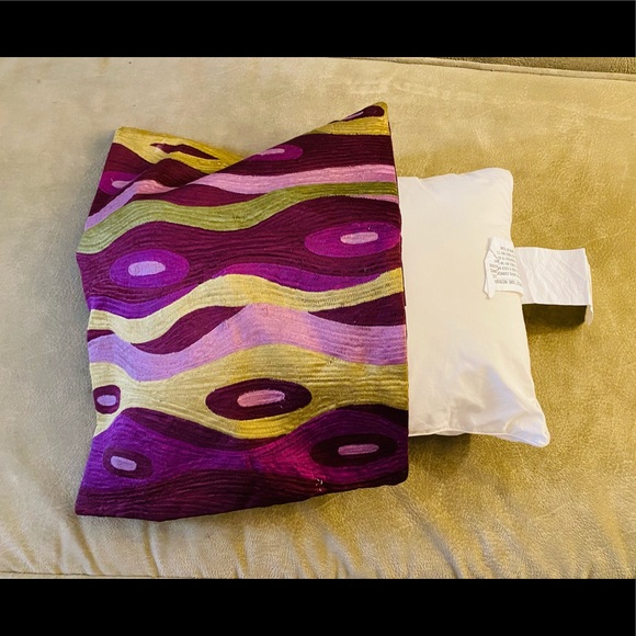 Rare & Retro Purple Swirl Pottery Barn Pillow Case - Picture 8 of 16